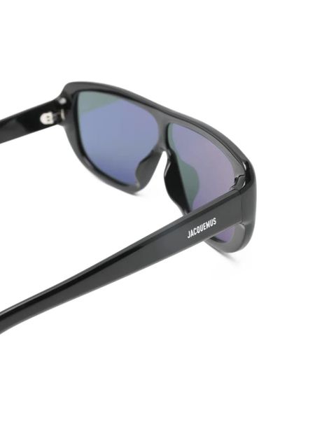 Jacquemus rectangle-frame sunglasses - Black