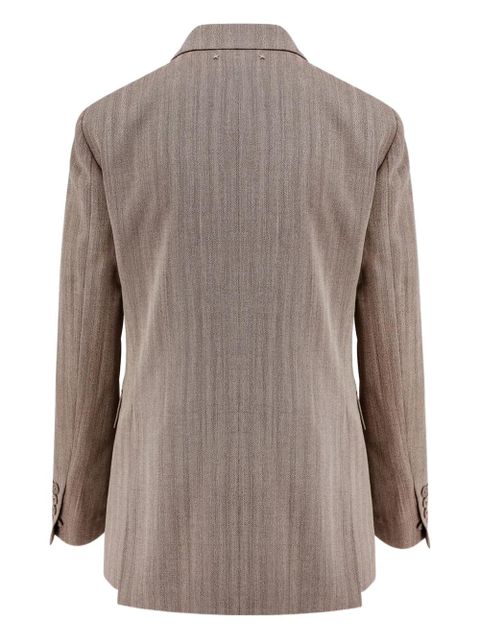 Golden Goose double-breasted feather-detail jacket - Neutrals - zdjęcie produktu nr 2