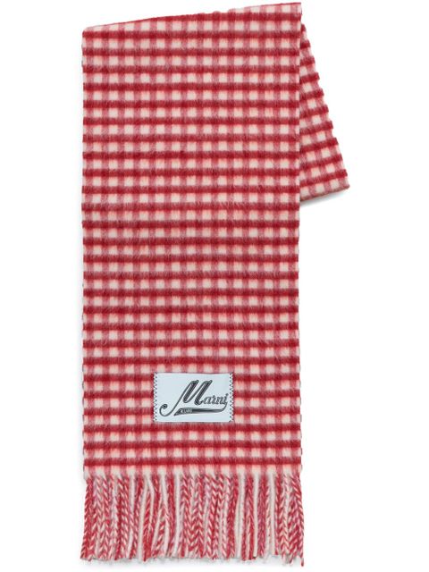 Marni gingham scarf - Red - zdjęcie produktu nr 1