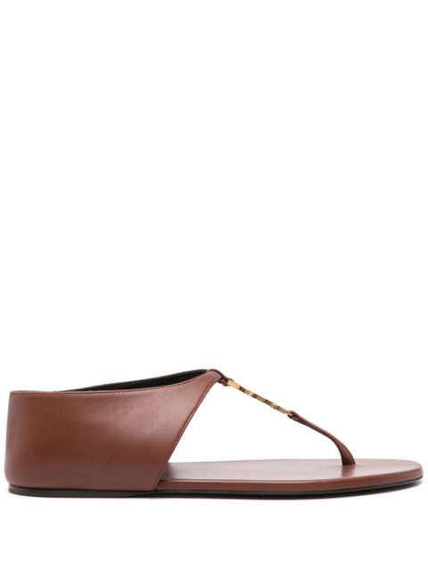 Saint Laurent Cassandra sandals - Brown