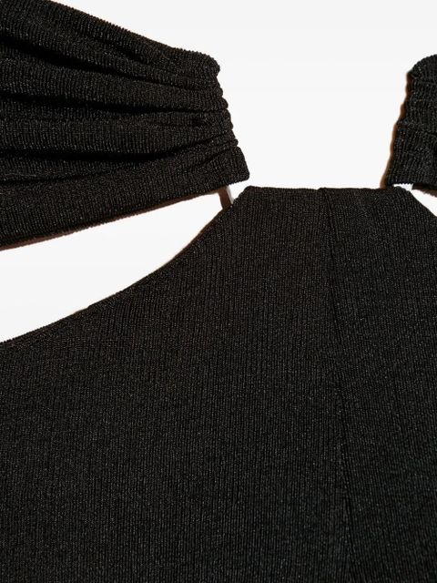 MISBHV cut out-detailed trousers - Black