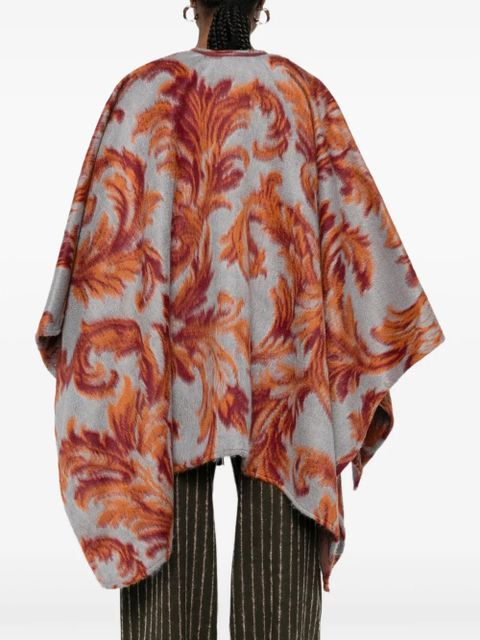 ETRO paisley-pattern cape - Blue