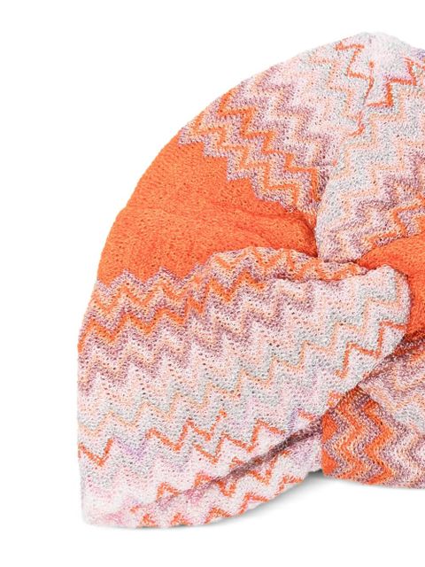Missoni zig zag twist beanie - Orange