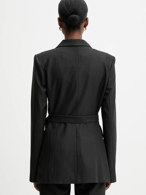 Answear.LAB marynarka kolor szary jednorzędowa gładka