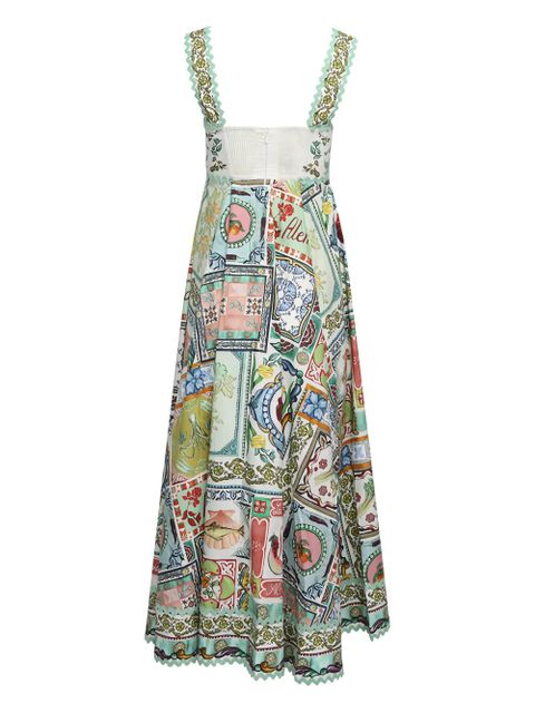 ALEMAIS Tommasina midi dress - Green