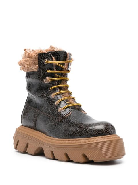 Casadei Generation C 60mm leather boots - Brown - zdjęcie produktu nr 2