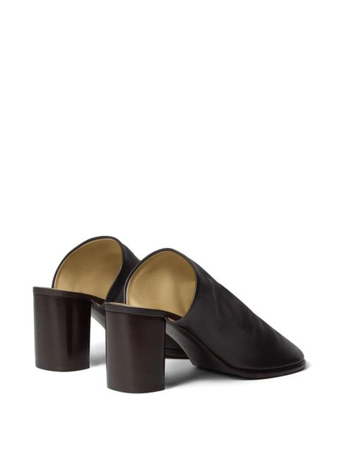 LEMAIRE glove block-heel mules - Brown
