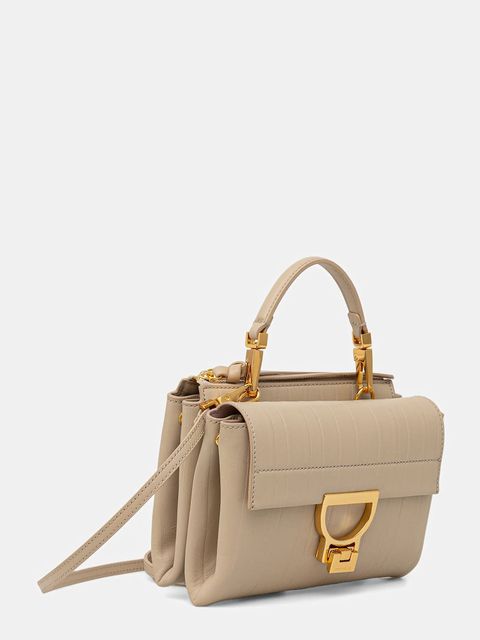 Coccinelle torebka skórzana ARLETTIS PLISSE kolor beżowy E1 UD9 55 B7 01