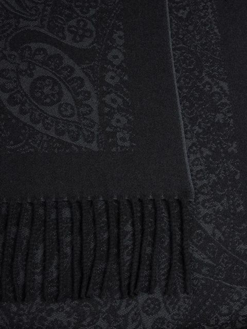 ETRO jacquard floral paisley-motif scarf - Black - zdjęcie produktu nr 2