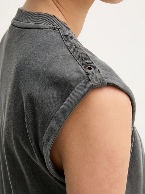 G-Star sukienka bawełniana kolor szary mini prosta D26081-C756