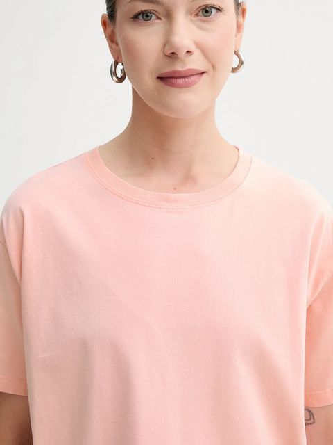 American Vintage t-shirt bawełniany damski kolor beżowy FIZ02A