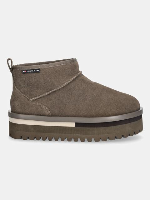 Tommy Jeans śniegowce zamszowe TJW FLATFORM SNOW BOOT SUEDE - zdjęcie produktu nr 2