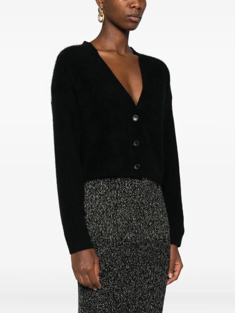 Nanushka button-front cashmere cardigan - Black