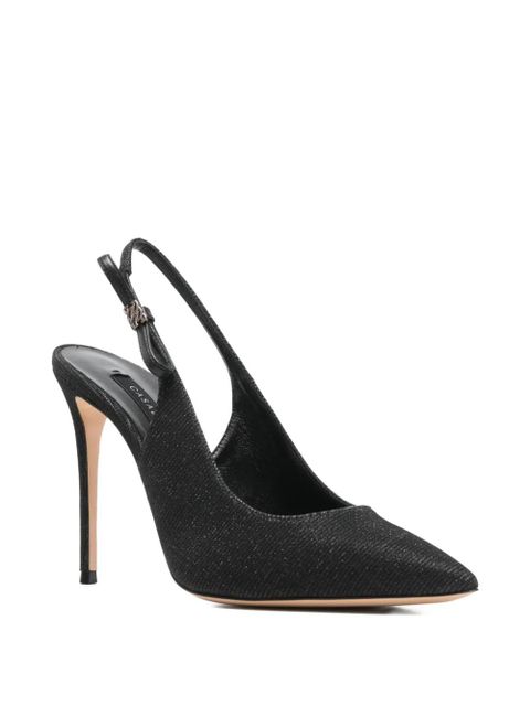Casadei 100mm slingback pumps - Black - zdjęcie produktu nr 2