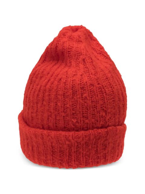Guest In Residence ribbed turn-up beanie - Red