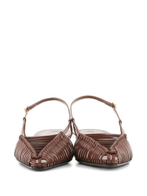 Giuseppe Zanotti Orsola woven slingback sandals - Brown