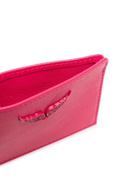 Zadig&Voltaire ZV Pass logo-plaque leather cardholder - Pink