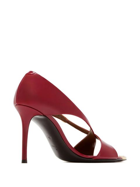 Giuseppe Zanotti 90mm Intriigo Croisée Crystal sandals - Red