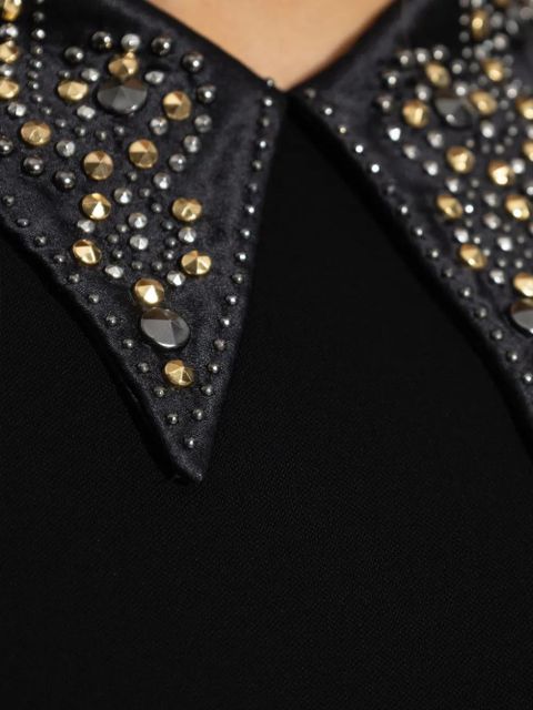 Versace embellished-collar bodysuit - Black