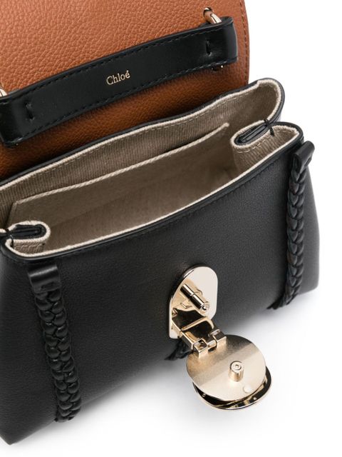 Chloé Penelope braid-detail satchel bag - Black