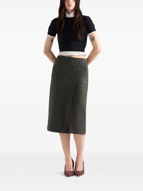 Prada short-sleeve crew-neck sweater - Blue