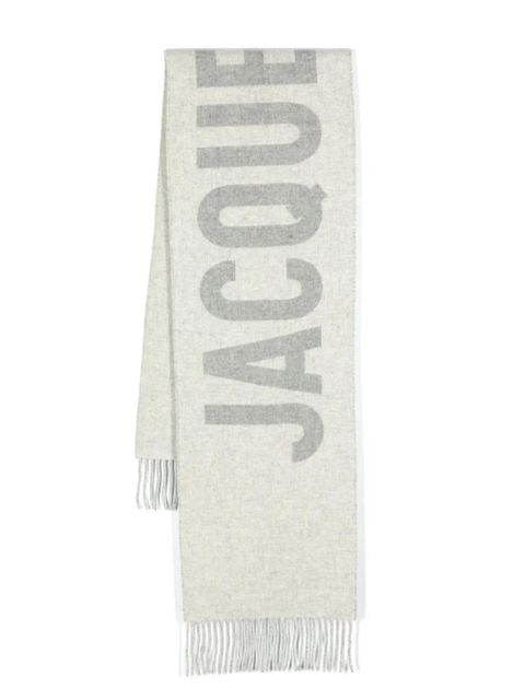 Jacquemus L'Echarpe Jacquemus virgin-wool scarf - Grey - zdjęcie produktu nr 1