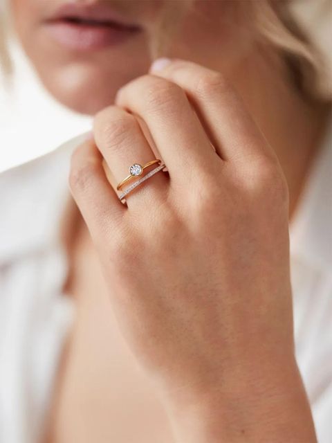 Monica Vinader Solitaire ring - Gold