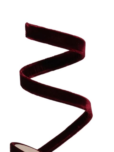 Gianvito Rossi velvet sandals - Red - zdjęcie produktu nr 2