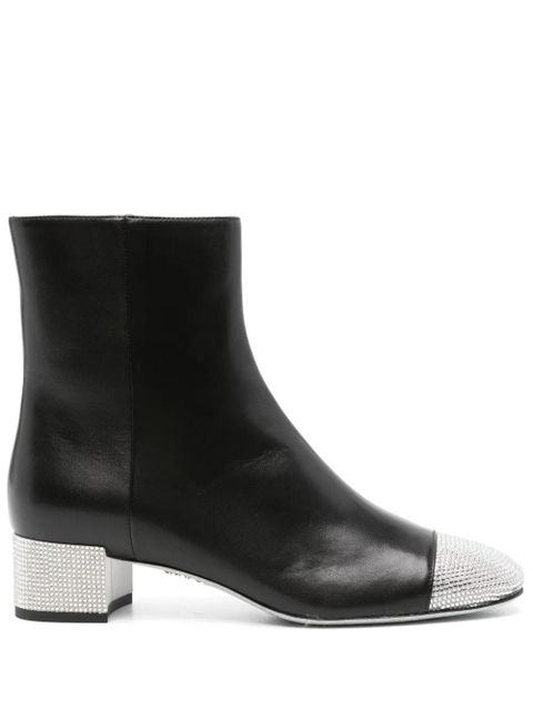 René Caovilla 40mm Bonnie ankle boots - Black - zdjęcie produktu nr 1