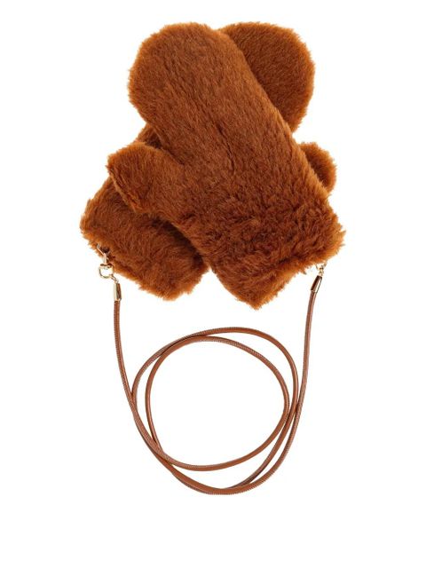 Max Mara detachable-strap gloves - Brown - zdjęcie produktu nr 2