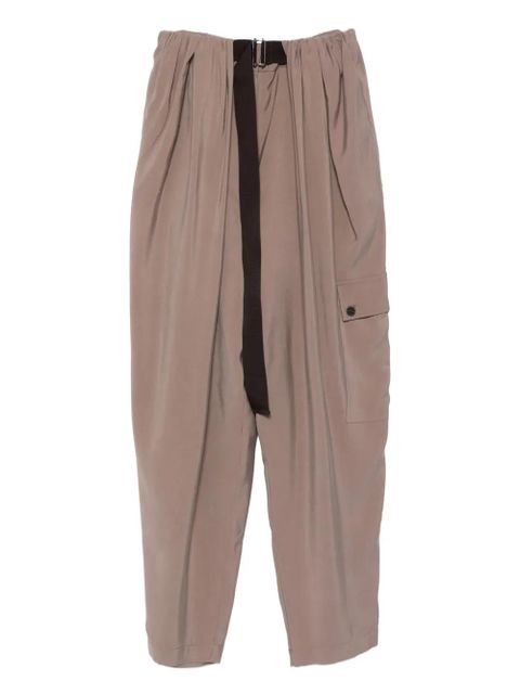 Alysi pleated belted trousers - Brown - zdjęcie produktu nr 1