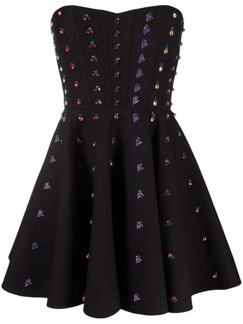 Valentino Garavani crystal-embellished minidress - Black - zdjęcie produktu nr 1