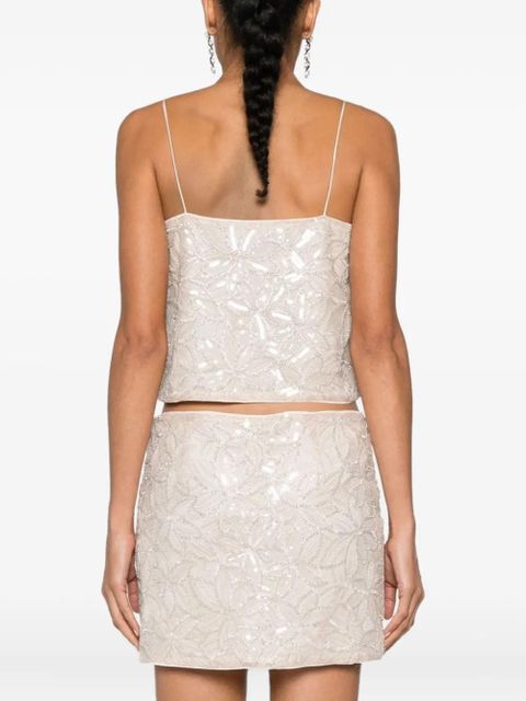 ROTATE BIRGER CHRISTENSEN sequin-embellished blouse - Neutrals