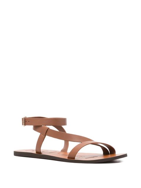 Manebi buckle strap flat sandals - Brown - zdjęcie produktu nr 2