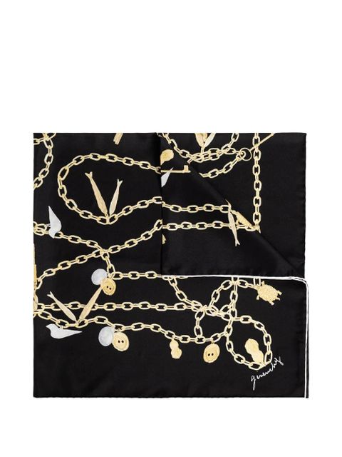 Givenchy chain-motif silk scarf - Black - zdjęcie produktu nr 1