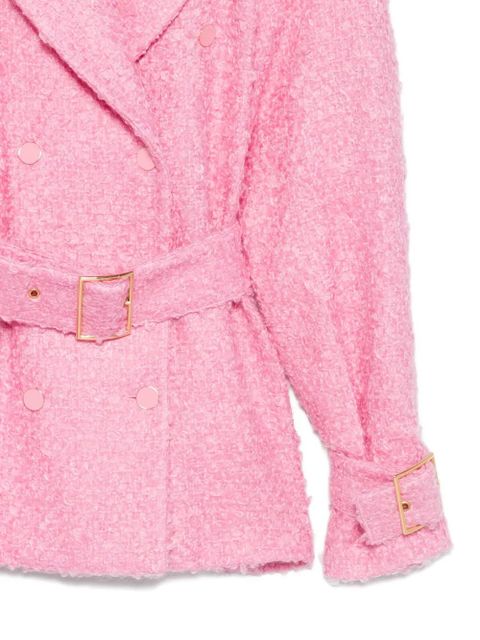 Rowen Rose belted double-breasted jacket - Pink