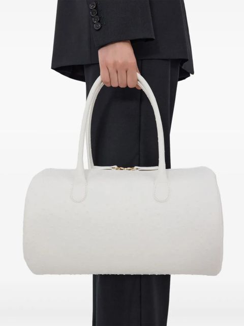 LouLou de Saison Cylindric Leather Alister Bag - White - zdjęcie produktu nr 1