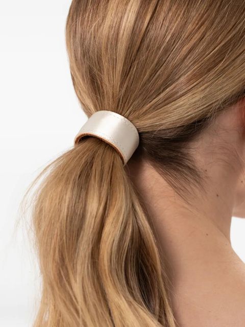 Jennifer Behr Mini satin hair wrap - Neutrals