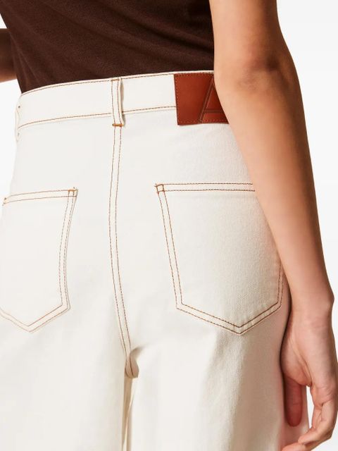 TWINSET wide-leg jeans - White