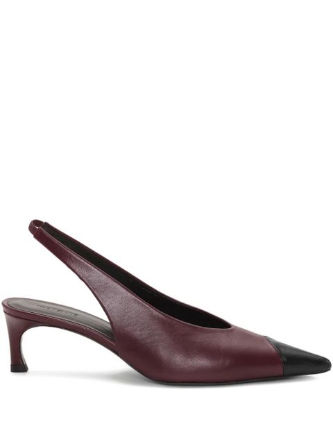 ROTATE BIRGER CHRISTENSEN slingback leather pumps - Red - zdjęcie produktu nr 1