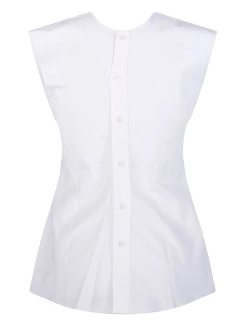 Victoria Beckham button-front sleeveless top - White - zdjęcie produktu nr 2