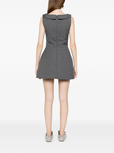 SHUSHU/TONG side-bow mini dress - Grey