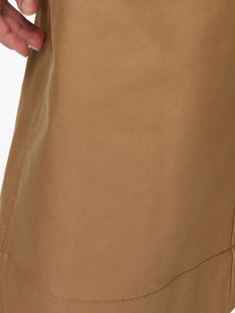 GANNI layered shorts - Brown