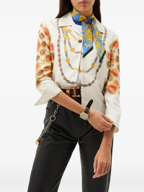 Versace coin print shirt - Neutrals - zdjęcie produktu nr 2