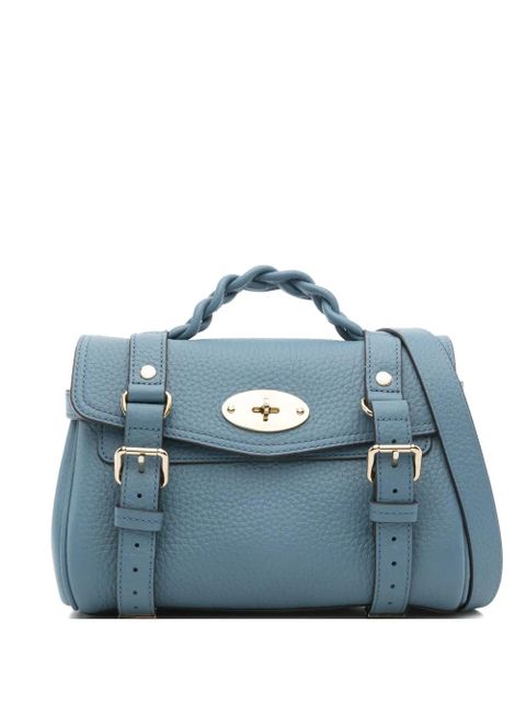 Mulberry mini Alexa braided crossbody bag - Blue - zdjęcie produktu nr 1