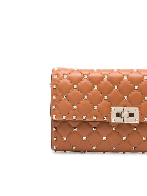 Valentino Garavani Ruckstud clutch bag - Brown