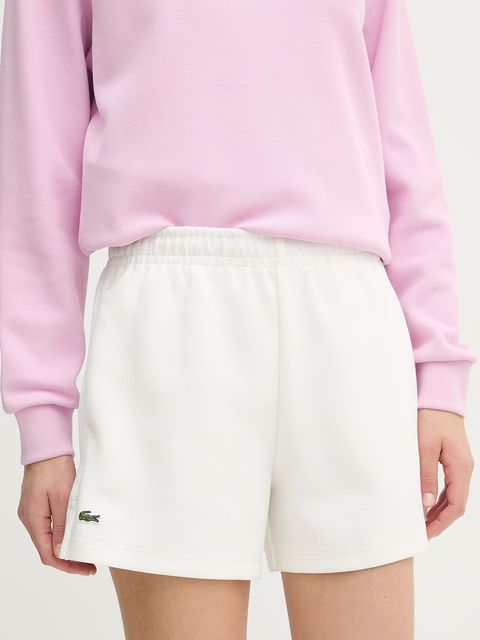 Lacoste szorty dresowe damskie z bawełną - zdjęcie produktu nr 2