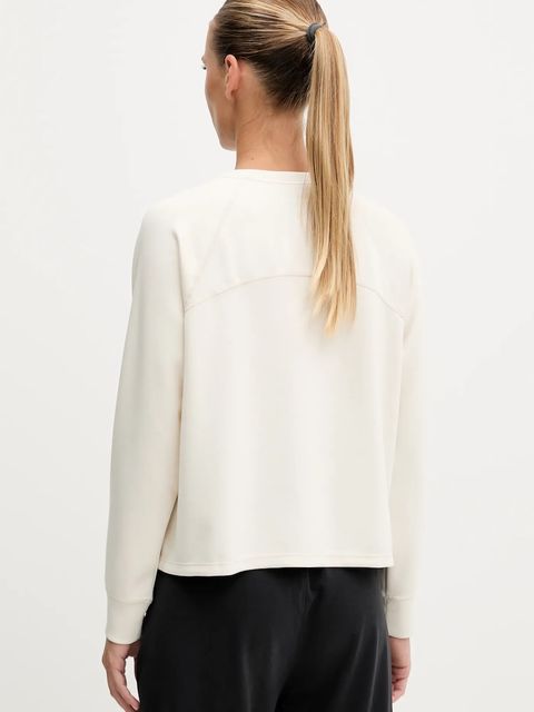 Dkny bluza damska kolor beżowy z nadrukiem DP5T9976