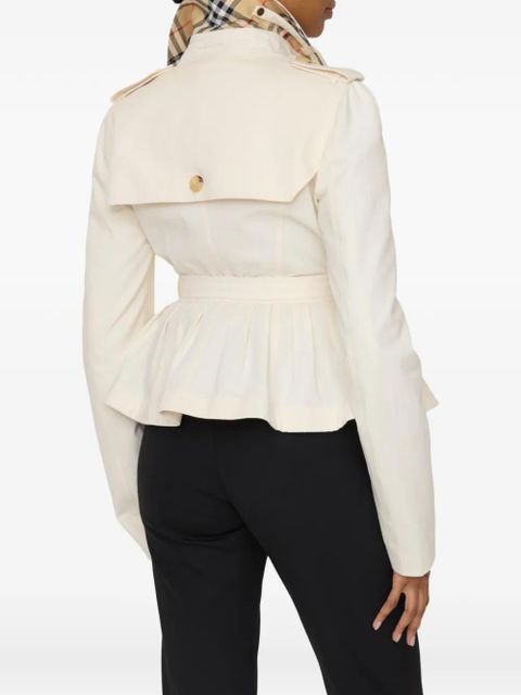 Burberry Isabella buckle belt jacket - Neutrals