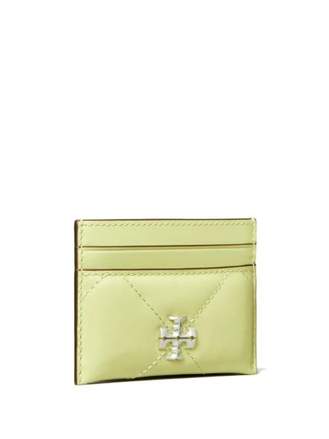 Tory Burch Kira diamond-quilted card holder - Green